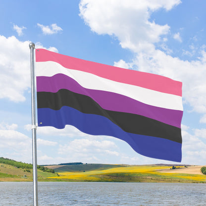Genderfluid Pride Flag with Grommets