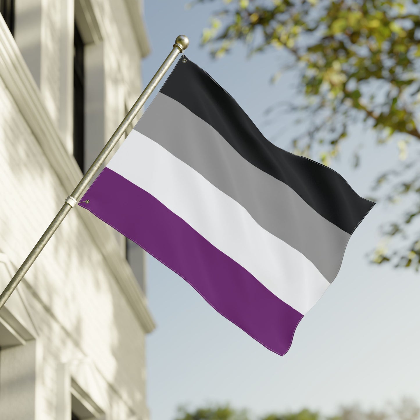 30'' × 40'' Asexual Pride Flag with Grommets