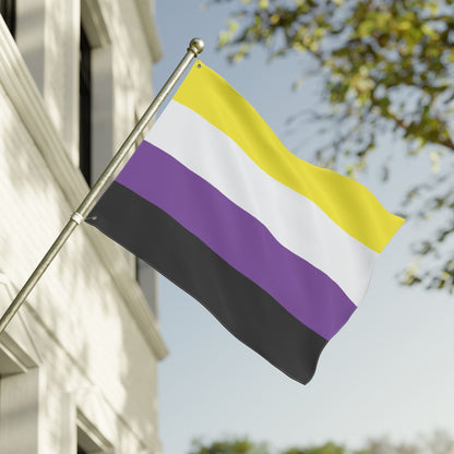 30'' × 40'' Non-Binary Pride Flag with Grommets
