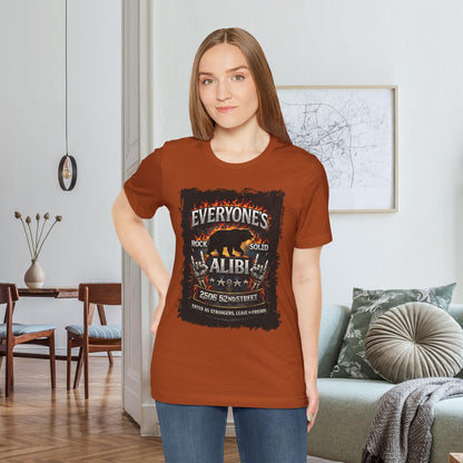 Autumn Everyone's Alibi Bear T-Shirt