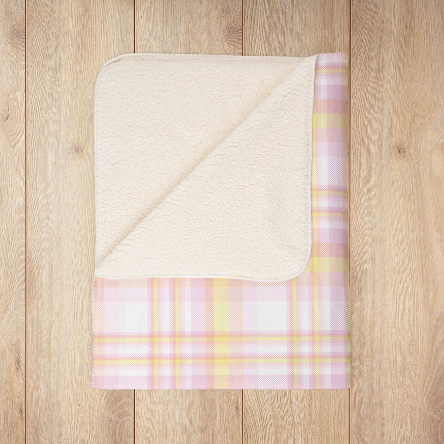 Pangender Pride Plaid Fleece Sherpa Blanket