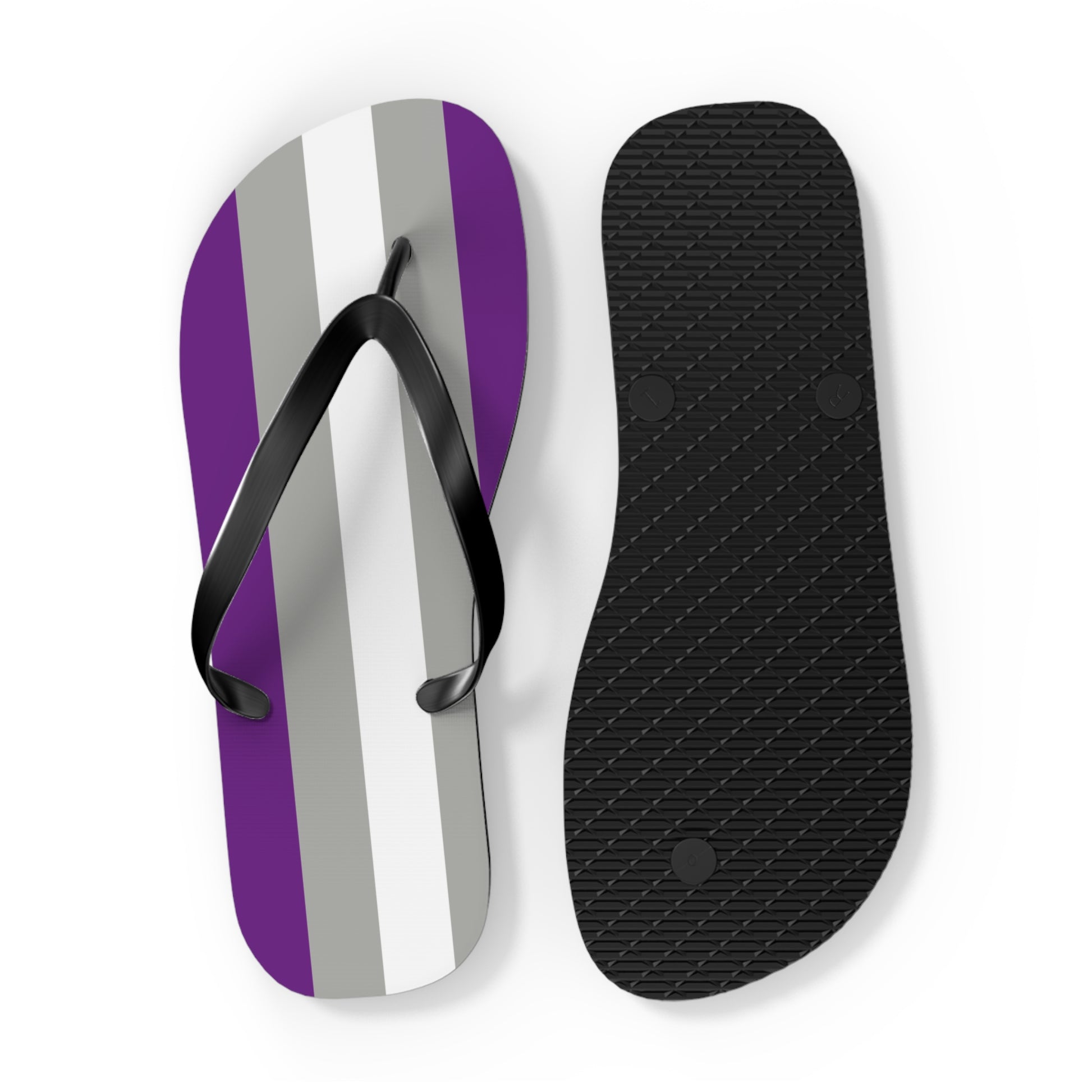 Greysexual Pride Flip Flops
