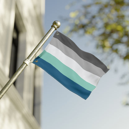 12'' × 18'' Frayromantic Pride Flag with Grommets