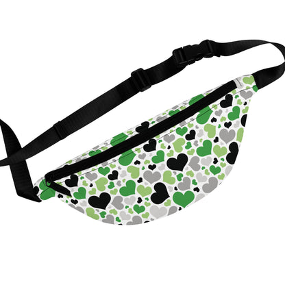 Aromantic Pride Hearts Fanny Pack
