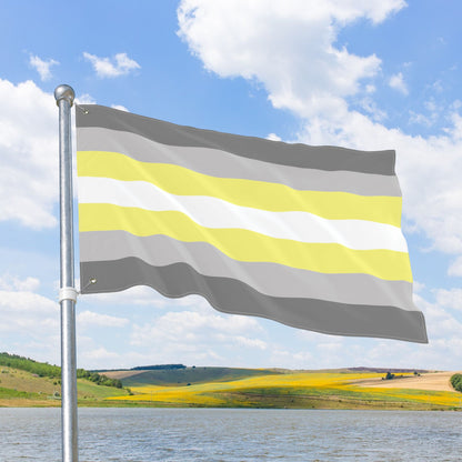 Demigender Pride Flag with Grommets