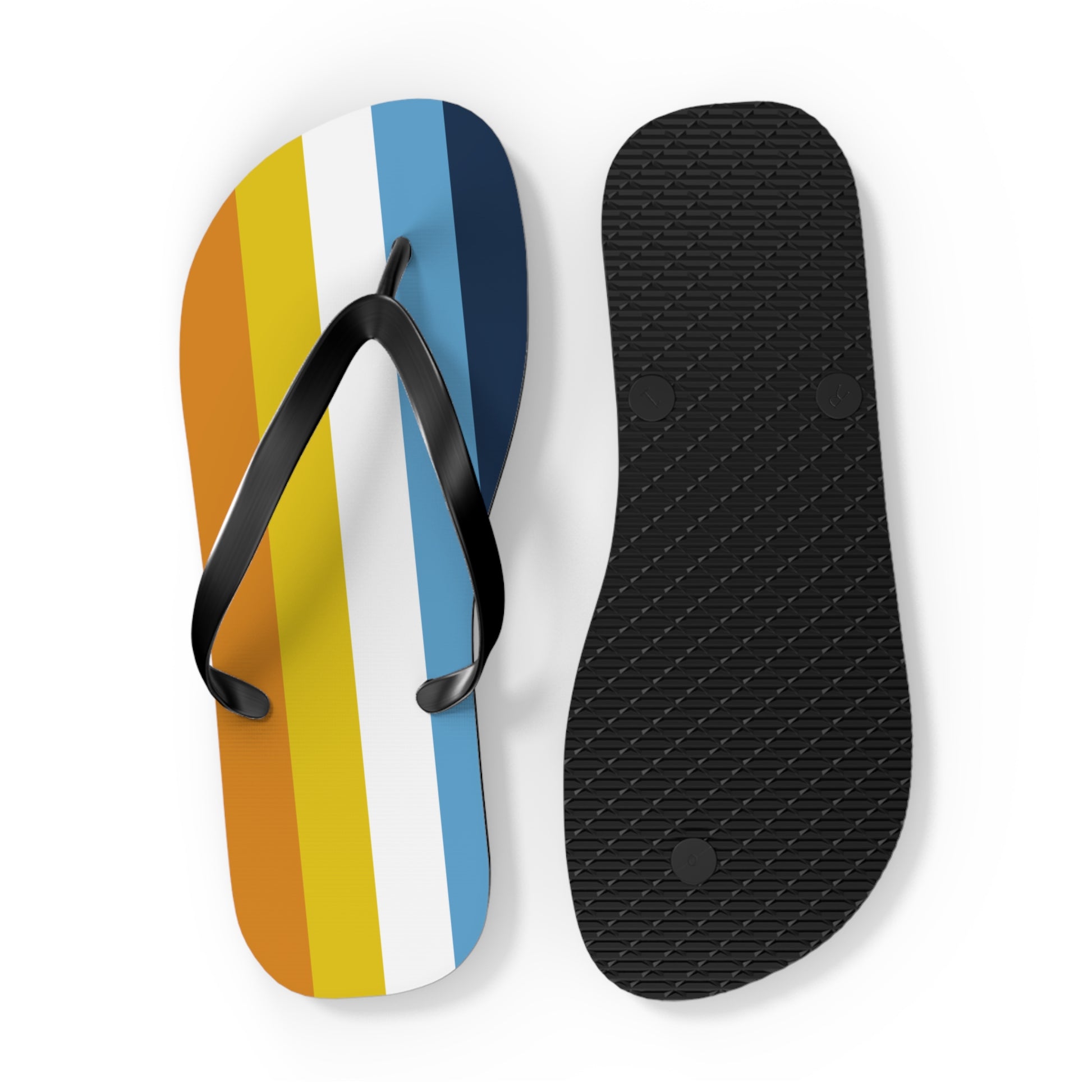 Aromatic Asexual Pride Flip Flops