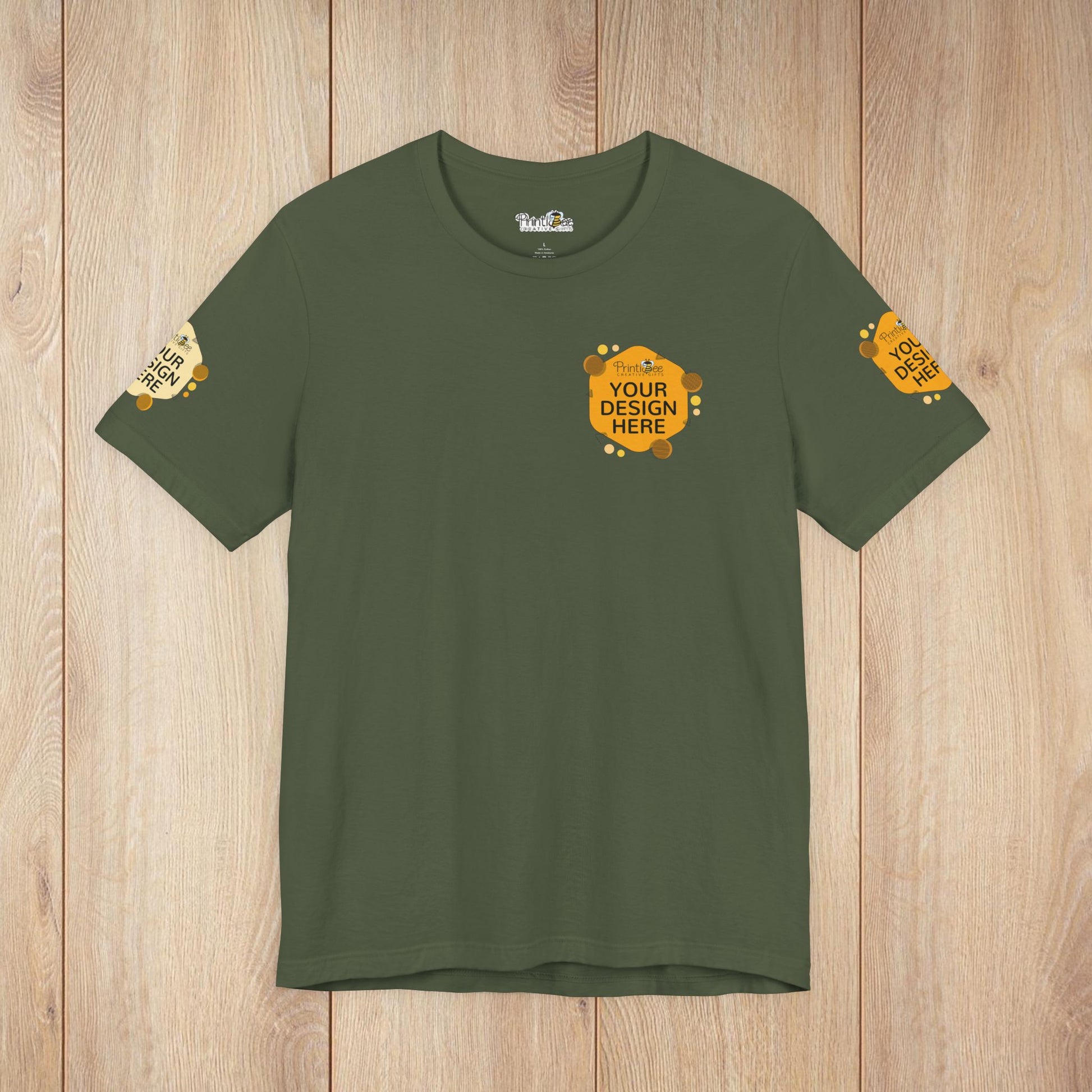 Custom Green Hues Tees for BELLA+CANVAS® 3001