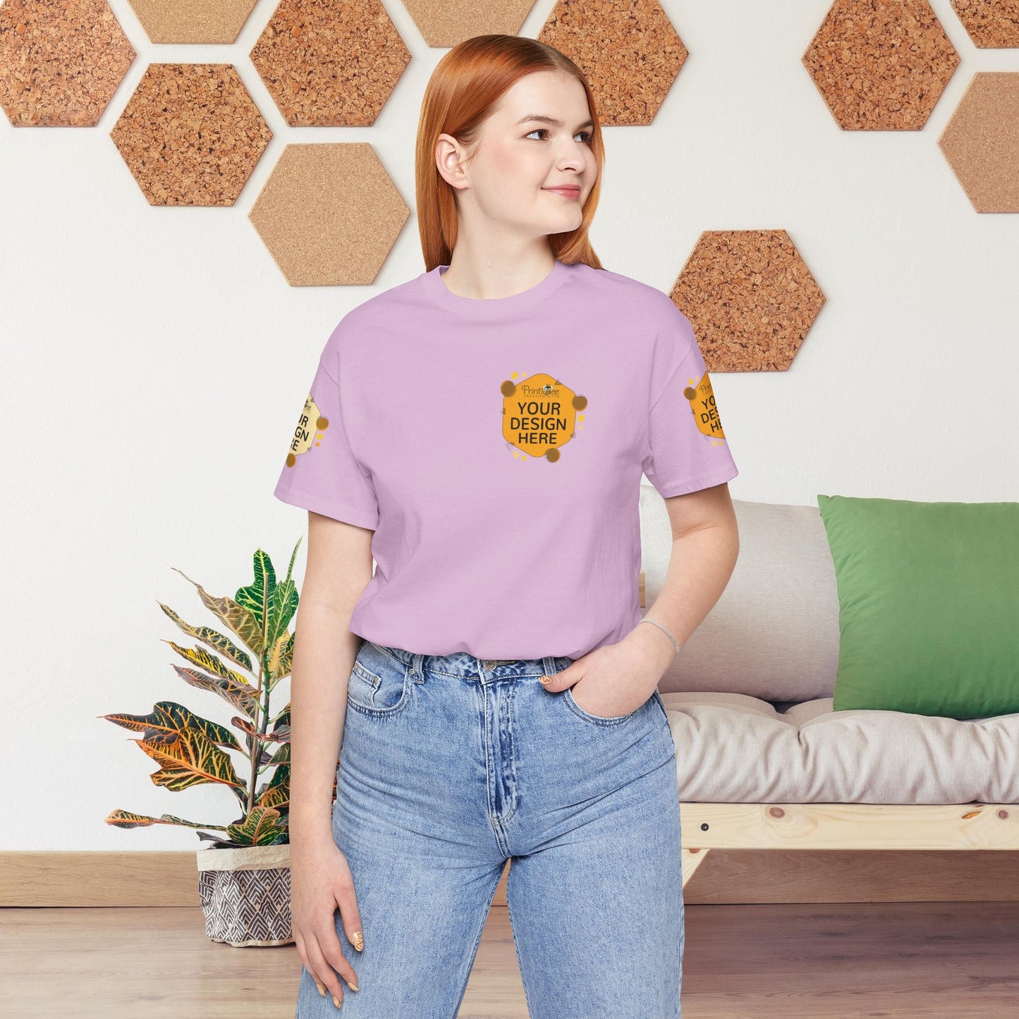 Custom Pink & Purple Tees for BELLA+CANVAS® 3001