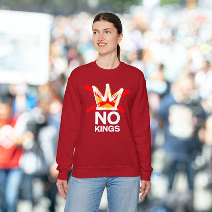 Cherry Red No Kings Protest Sweatshirt