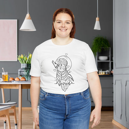 Bride of Frankenstein Lovebird, Line Art Tee