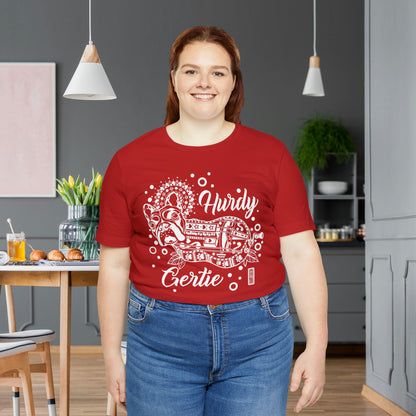 Hurdy Gertie Tee, Chemise Frenchton Dog Line Art