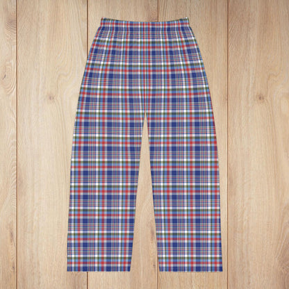 Men’s Red, White & Blue Chicago IL Plaid Pajama Pants