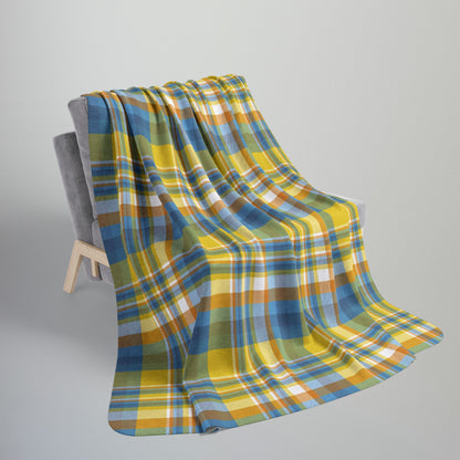 Aroace Pride Plaid Fleece Sherpa Blanket