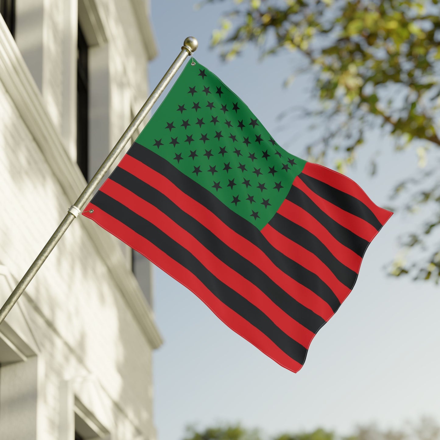 30'' × 40'' USA African American Flag with Grommets