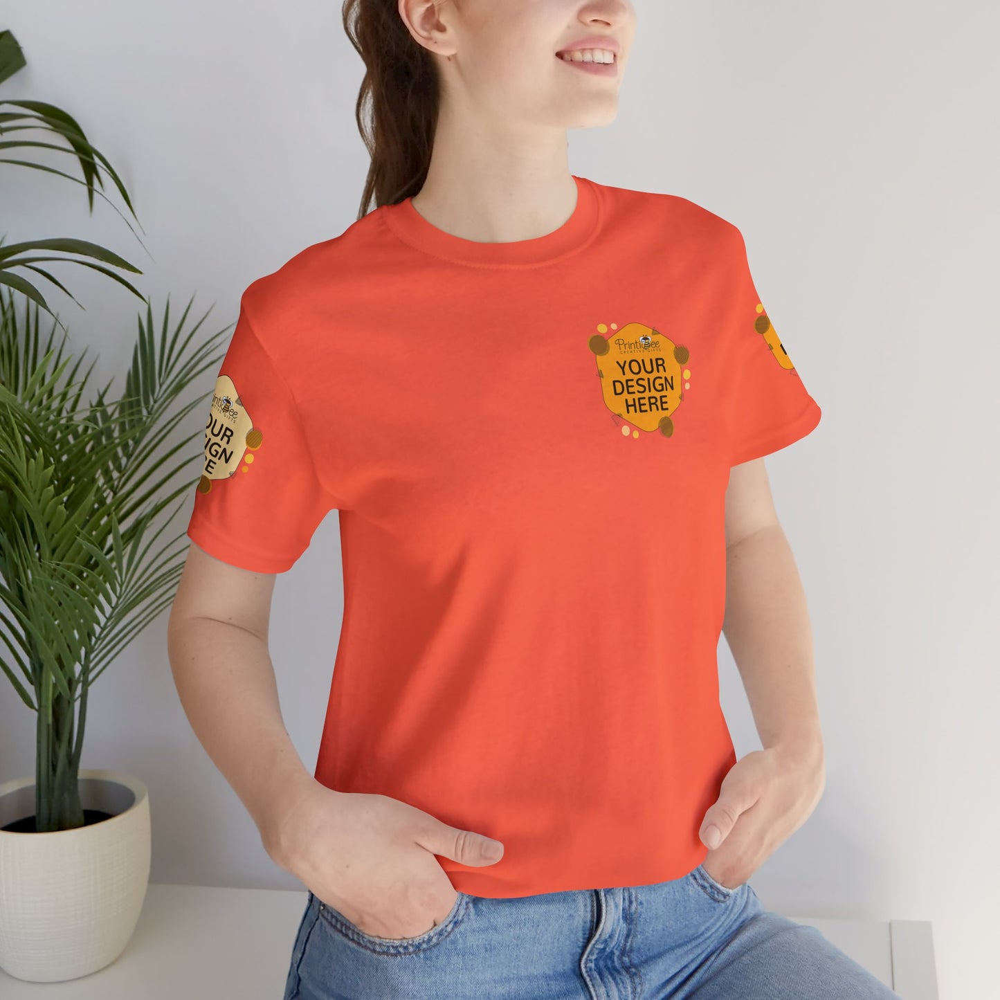 Custom Orange, Yellow & Peach Tees for BELLA+CANVAS® 3001