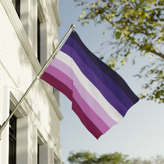36'' × 60'' Butch Lesbian Purple Double-Sided Pride Flag with Grommets