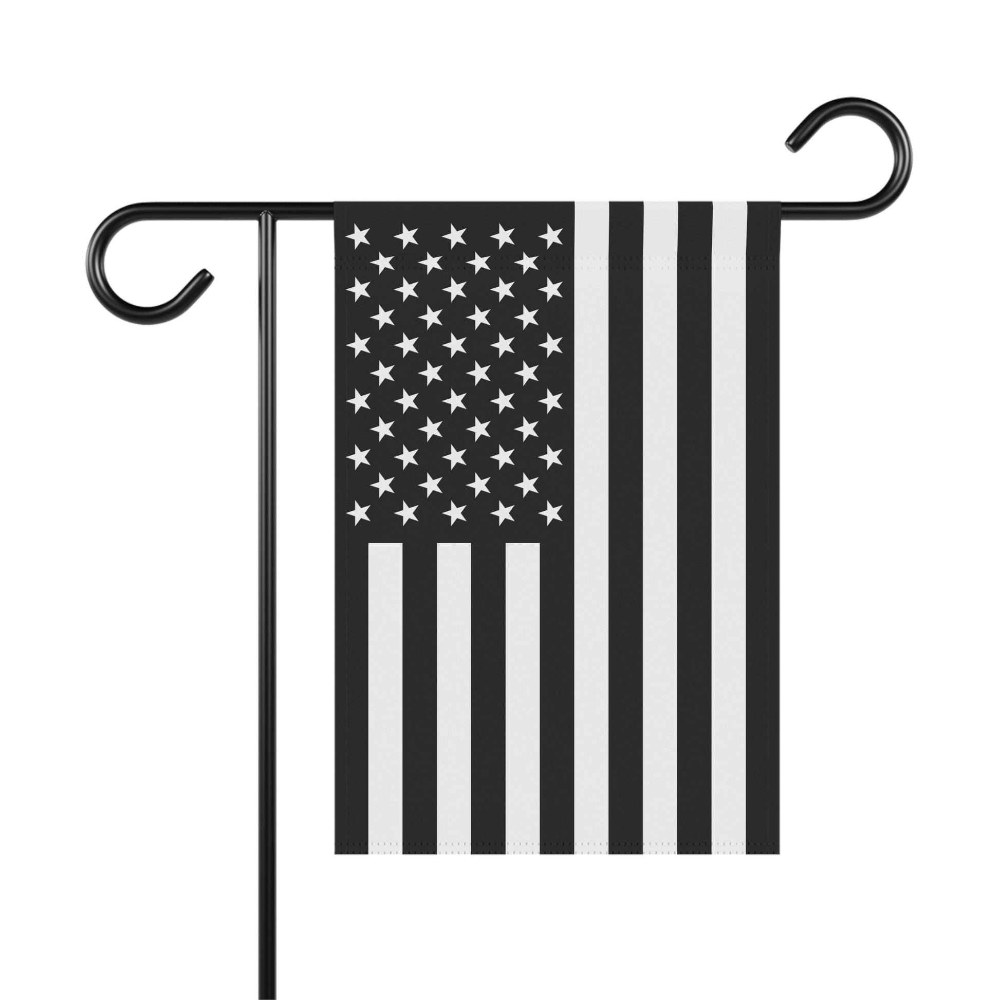 USA Black & White American Flag Garden Flag Banner