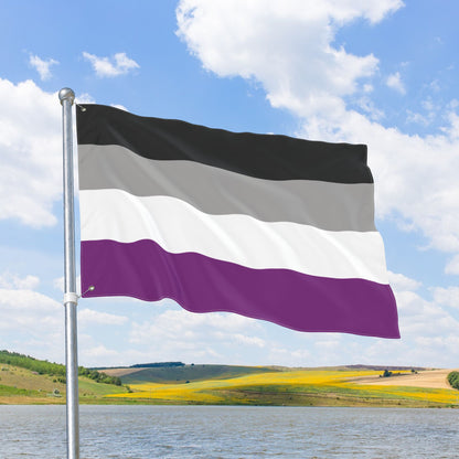 Asexual Pride Flag with Grommets