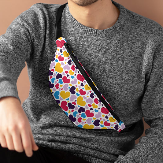 Polyamory Pride Hearts Fanny Pack