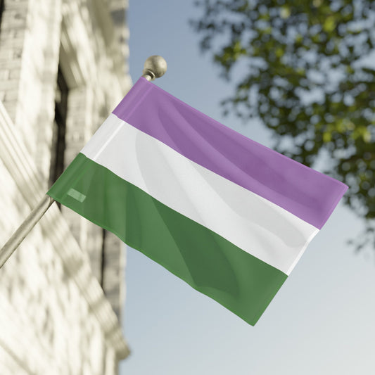 Genderqueer Pride Flag (Single Sided Print), LGBTQIA+ Gender Queer Pride Flags