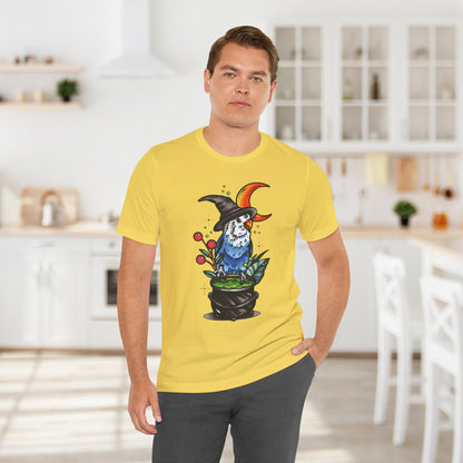 Lovebird Witch, Hand-Drawn & Hand-Colored Tee