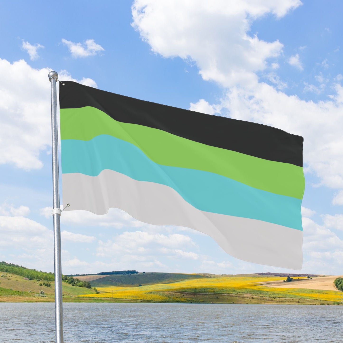 Quoiromantic Pride Flag with Grommets