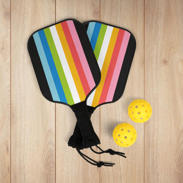 7.5'' × 15.5'' Queer Pride Flag Pickleball Kit