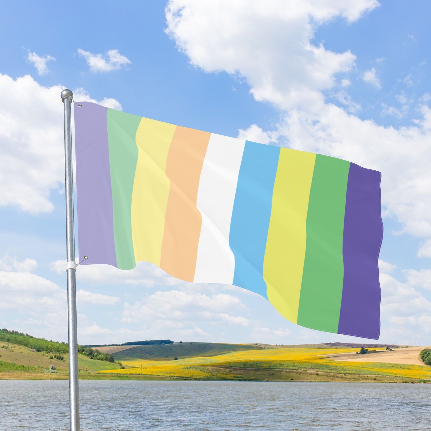 Courpalian Pride Flag with Grommets