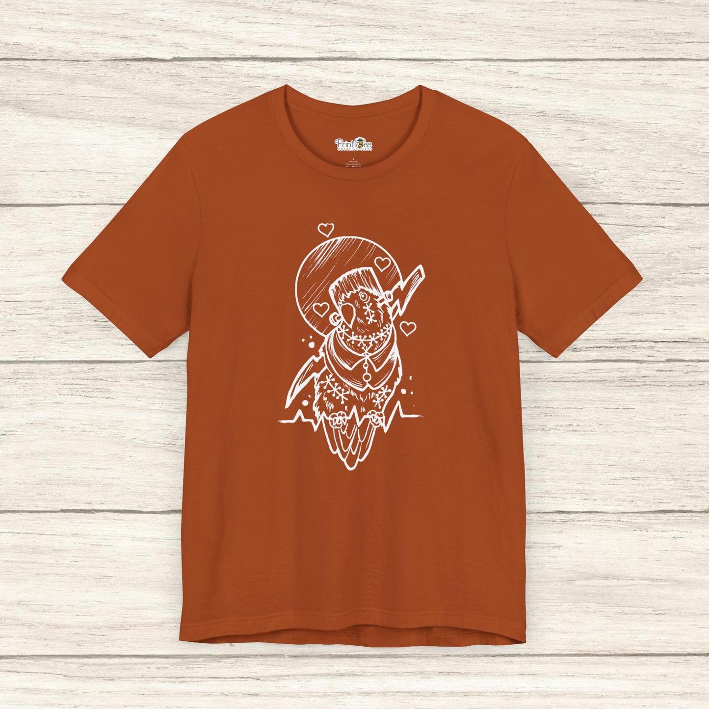 Frankenstein Lovebird, Line Art Tee