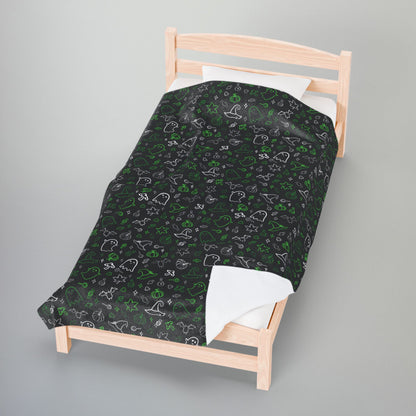 Demiromantic Pride Halloween Velveteen Plush Blanket