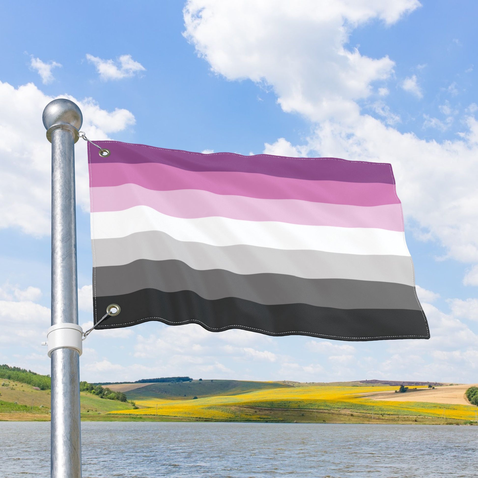 Straight Queer Pride Double-Sided Flag with Grommets