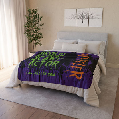 Proud to Be a Scare Actor Personalized Fleece Sherpa Blanket • Irvine Ondrey Engineering