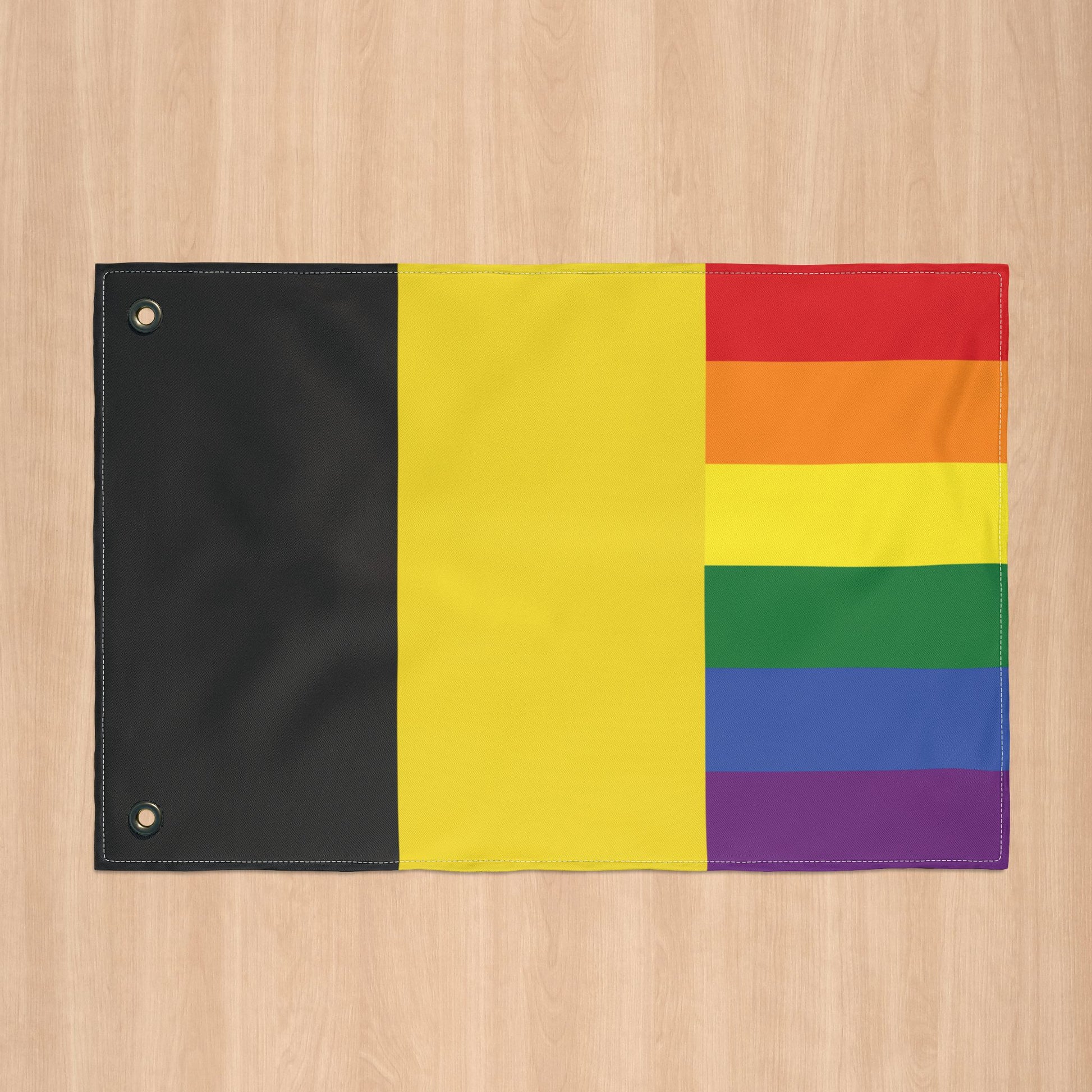 Pittsburgh Pride Flag Colors with Grommets