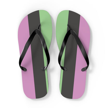 Desinoromantic Pride Flip Flops
