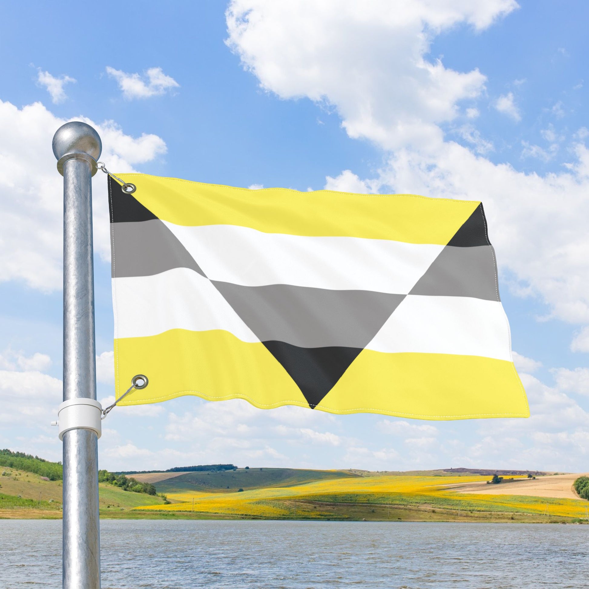 Aegoplatonic Yellow Pride Flag with Grommets