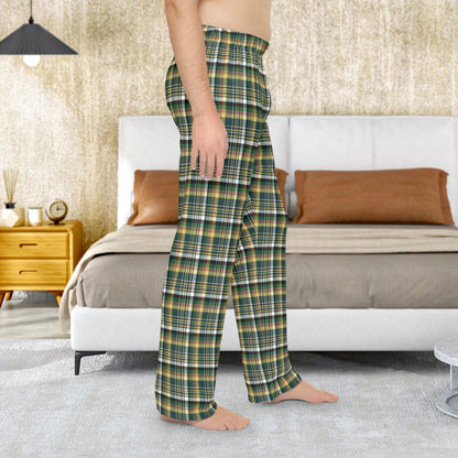 Men’s Green, White & Yellow Gurnee IL Pajama Pants