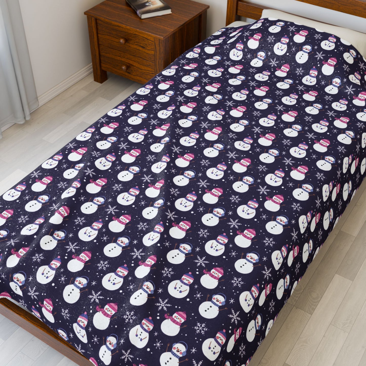 Omnisexual Pride Snowmen Velveteen Plush Blanket