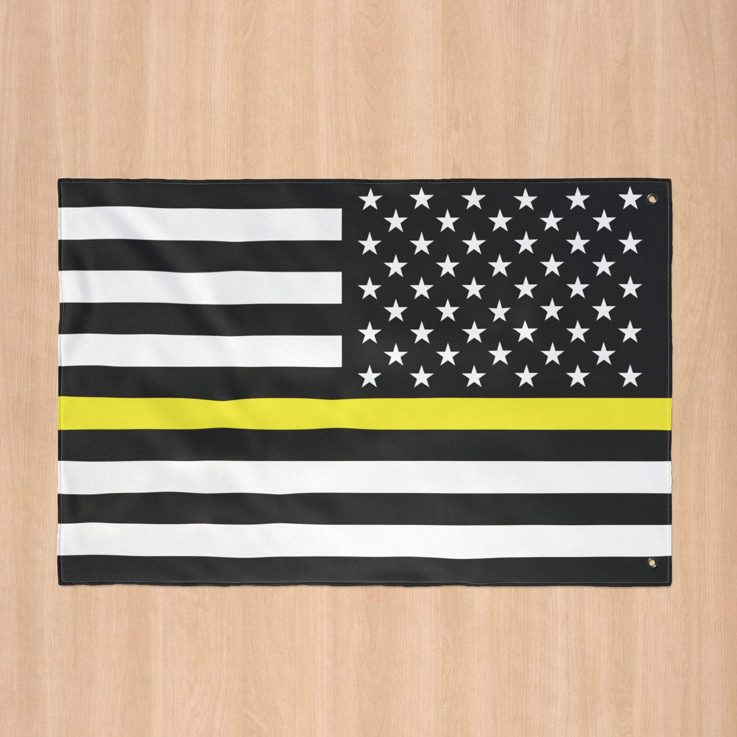 USA Thin Yellow Line American Flag with Grommets