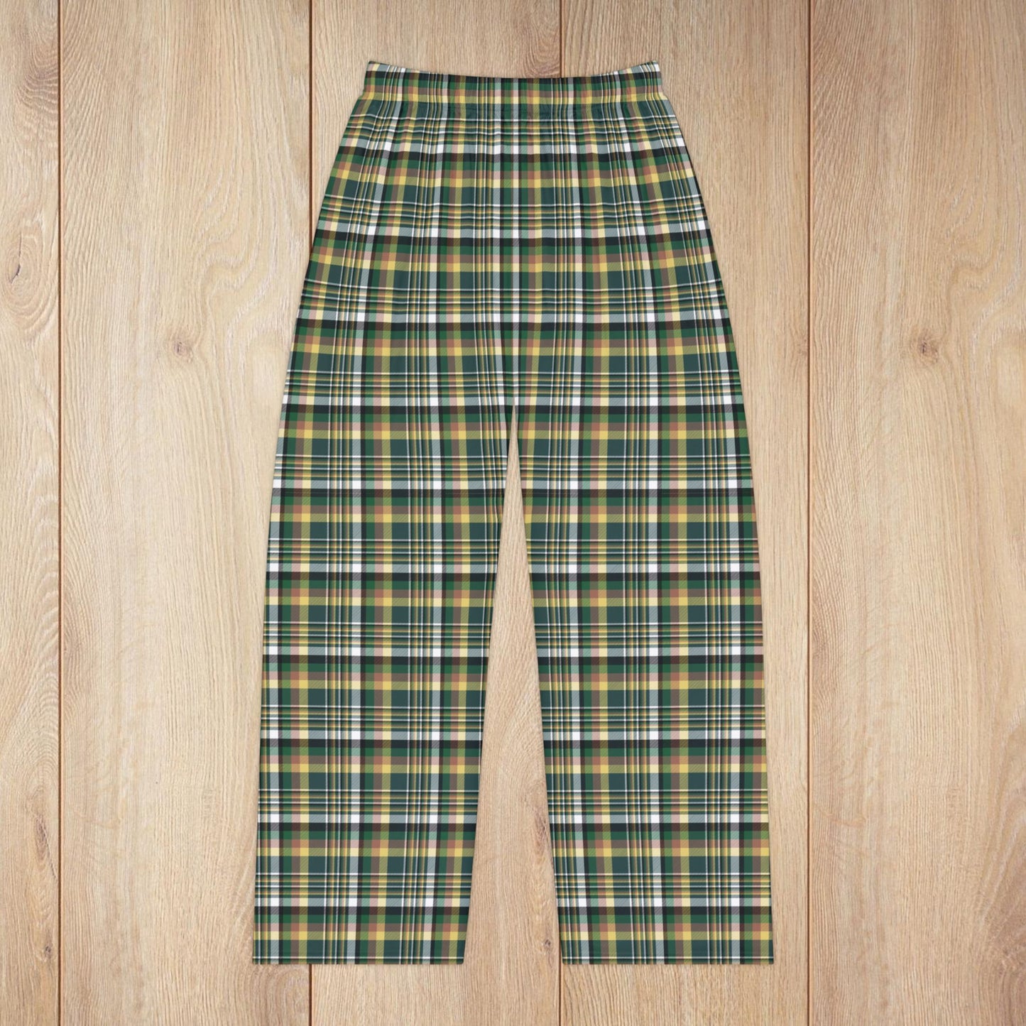 Women’s Green, White & Yellow Gurnee IL Pajama Pants