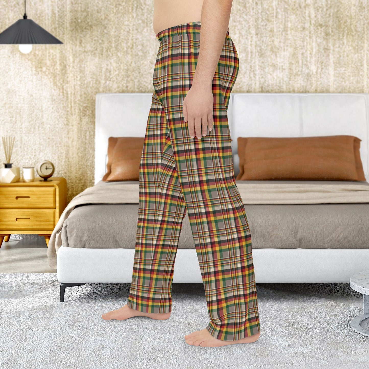 Men’s Brown & Green Gurnee IL Pajama Pants