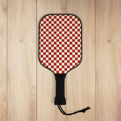 Red Checkered Pickleball Paddles