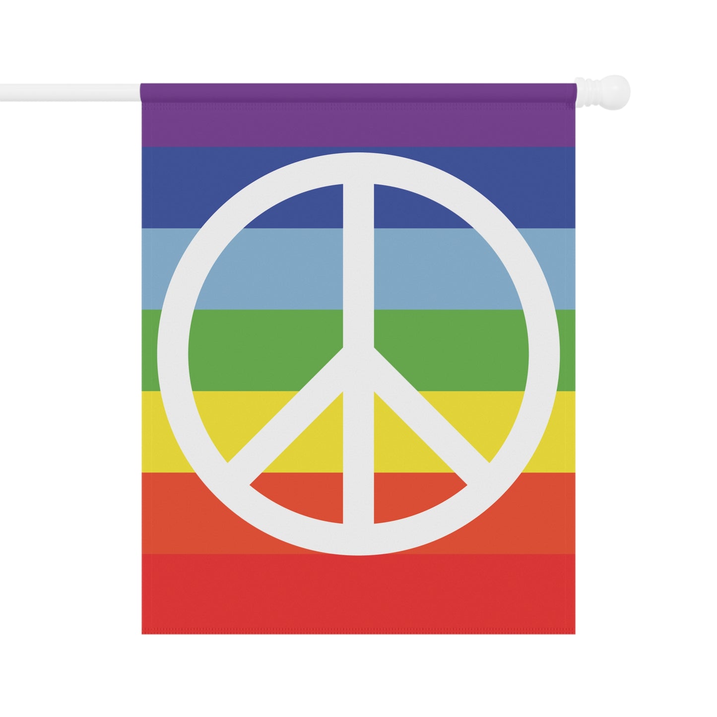 Peace Sign Pride Garden Flag Banner
