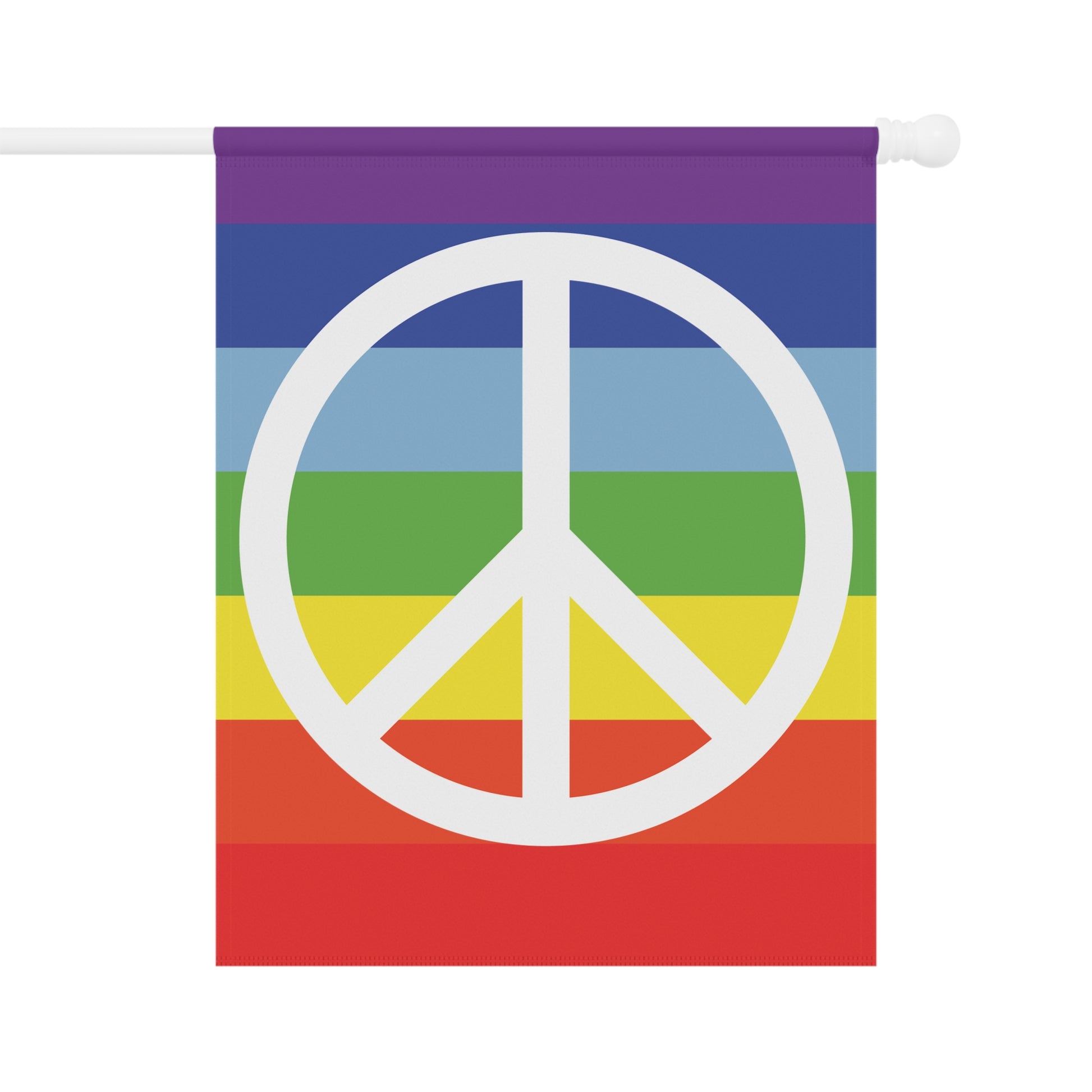 Peace Sign Pride Garden Flag Banner