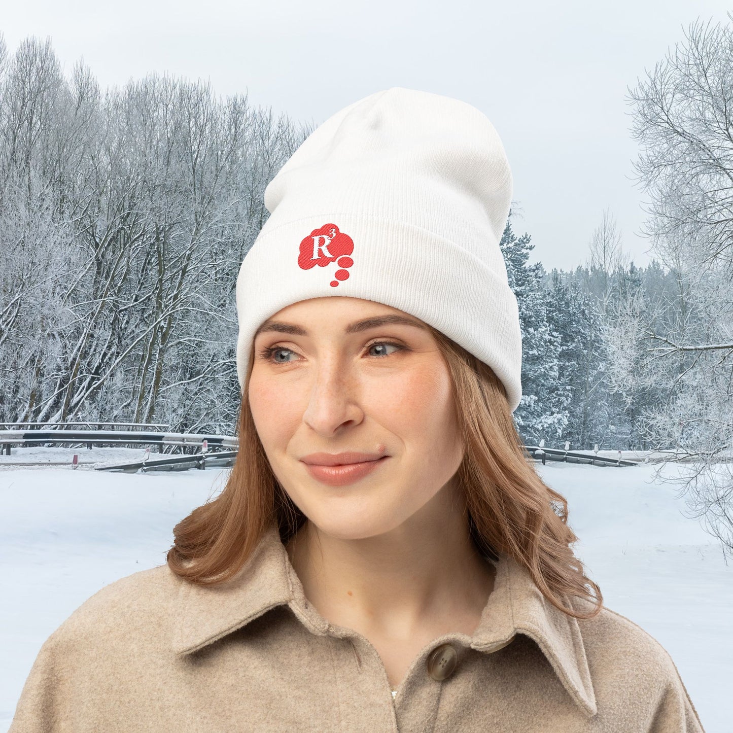 One size White Red’s Randumb Ruminations Logo Embroidered Knit Hat