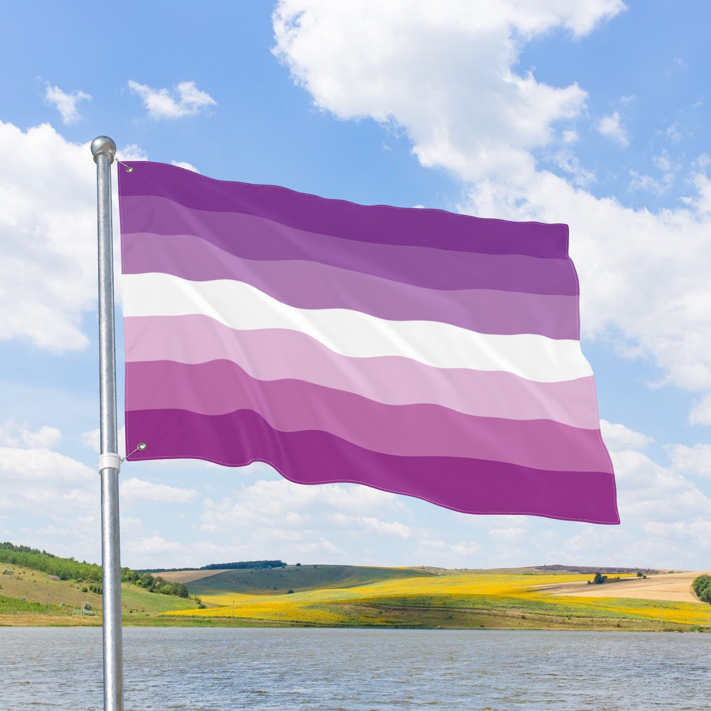 Femme Double-Sided Pride Flag with Grommets