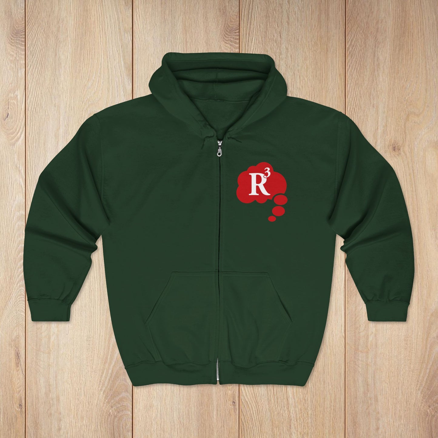 Forest Green Red’s Randumb Ruminations Zip Hoodie