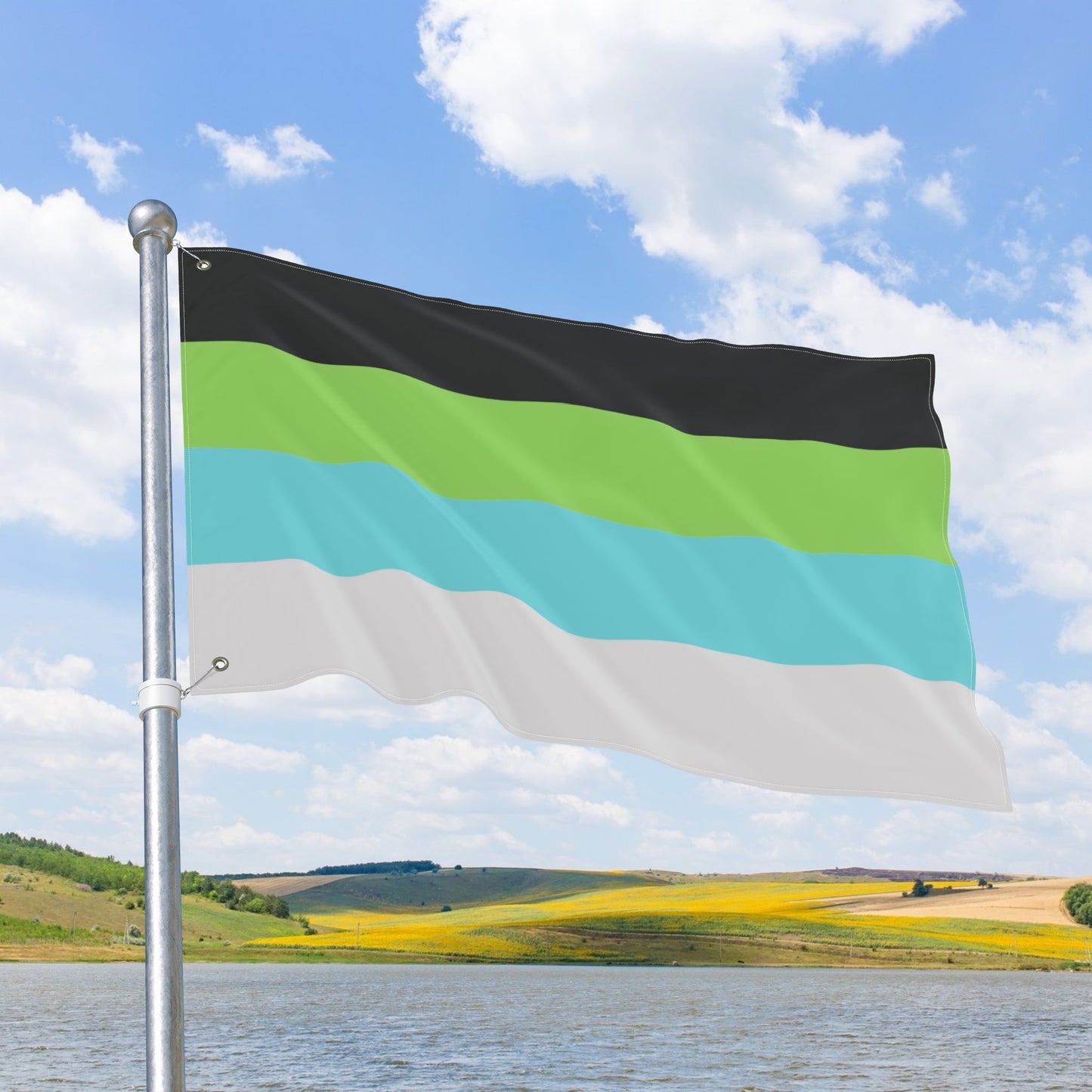 Quoiromantic Pride Flag with Grommets