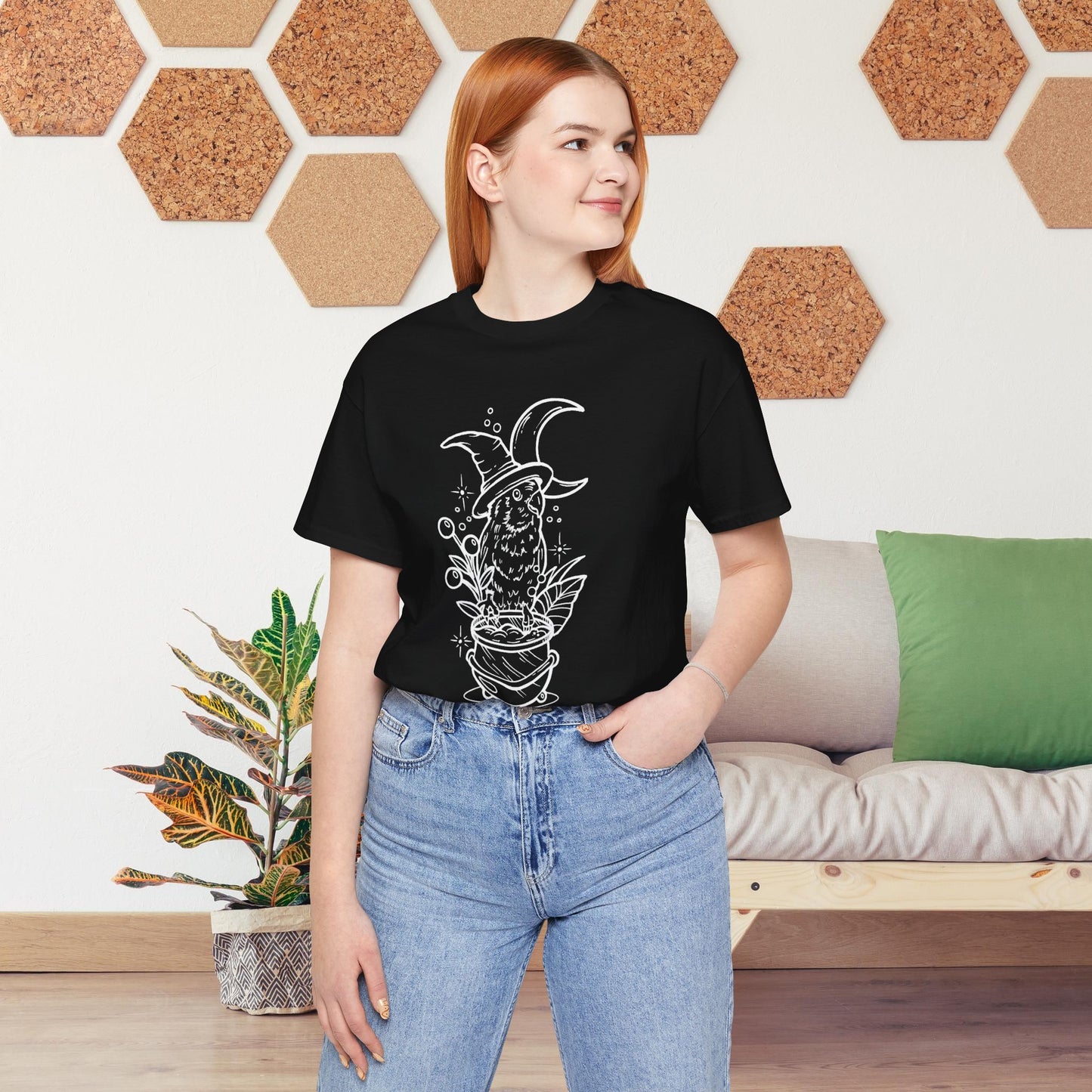 Witches' Brew Lovebird, Line Art Tee