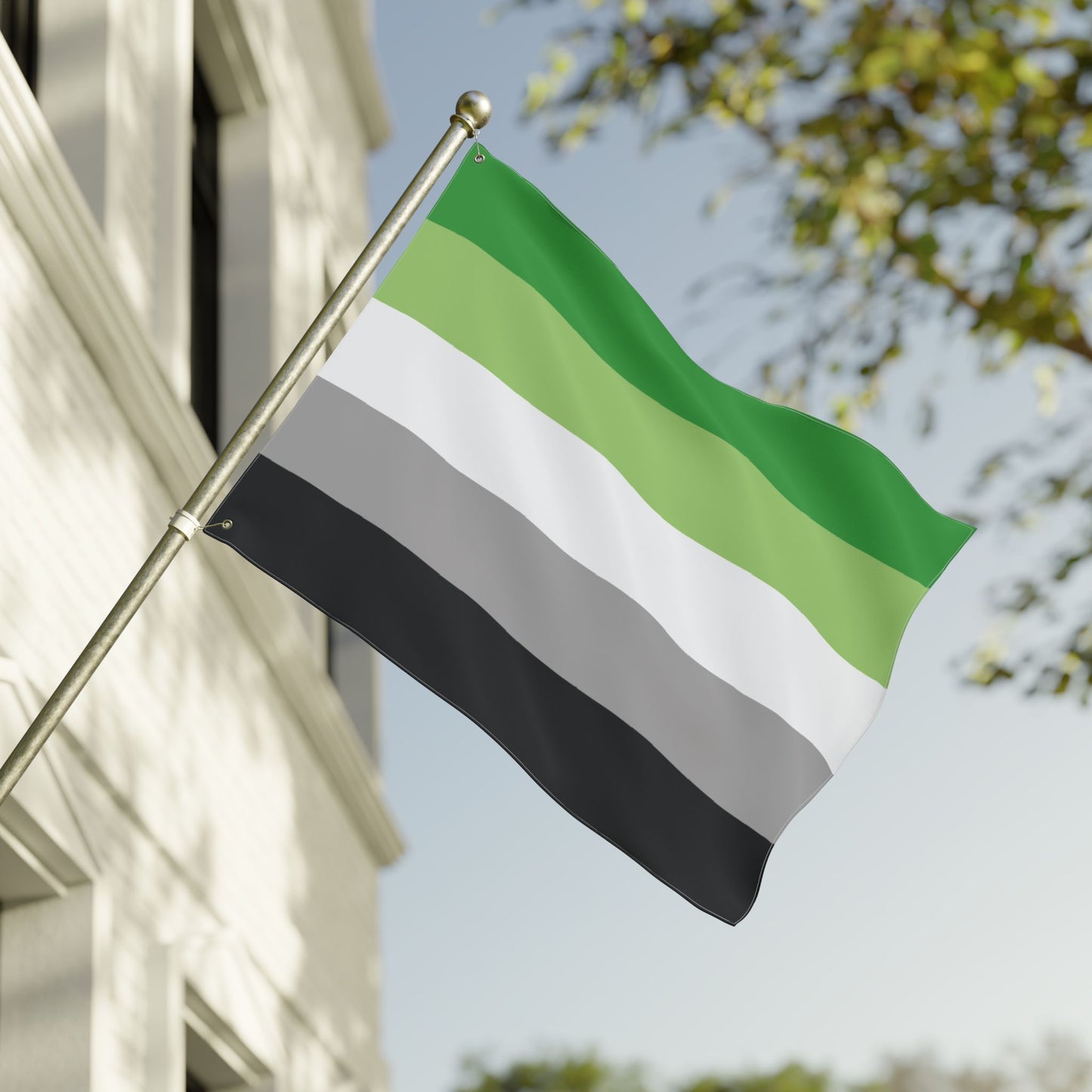 30'' × 40'' Aromantic Pride Flag with Grommets