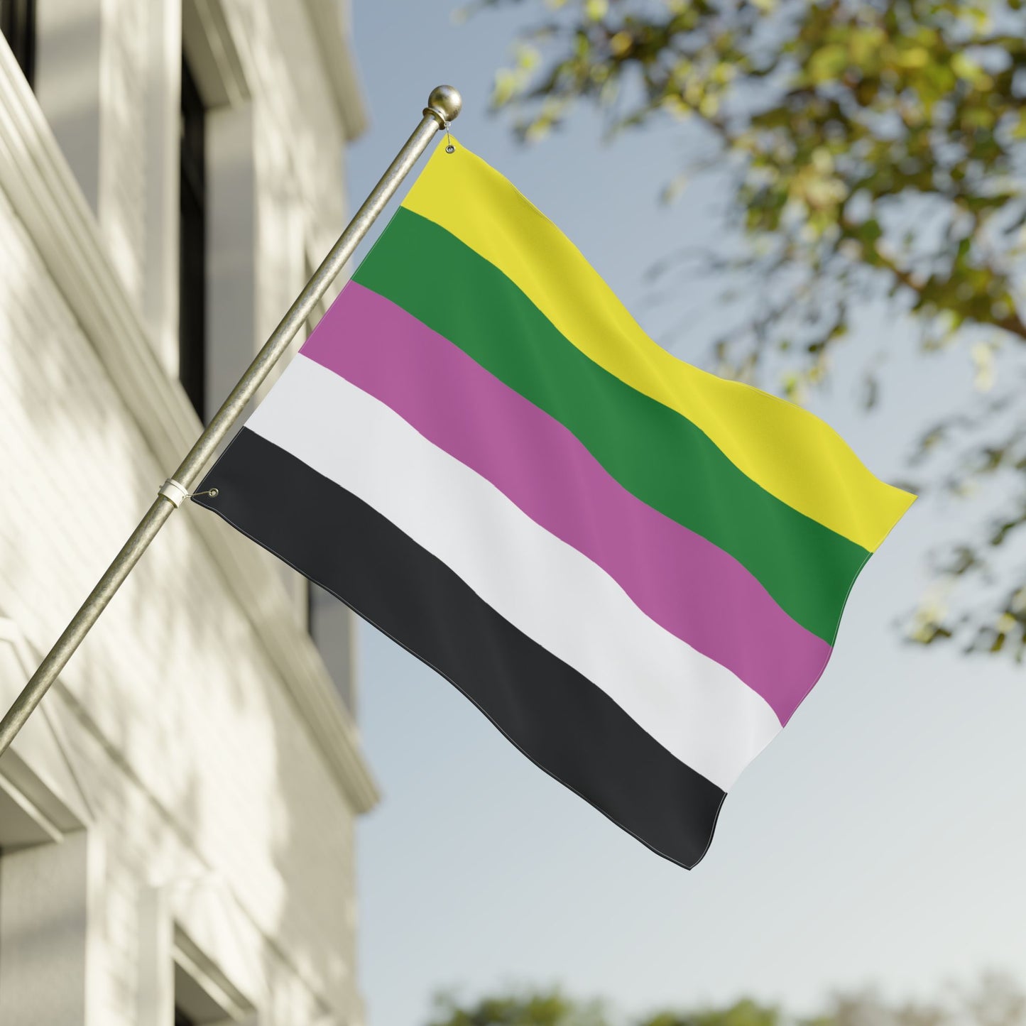 30'' × 40'' Ceterosexual Double-Sided Pride Flag with Grommets